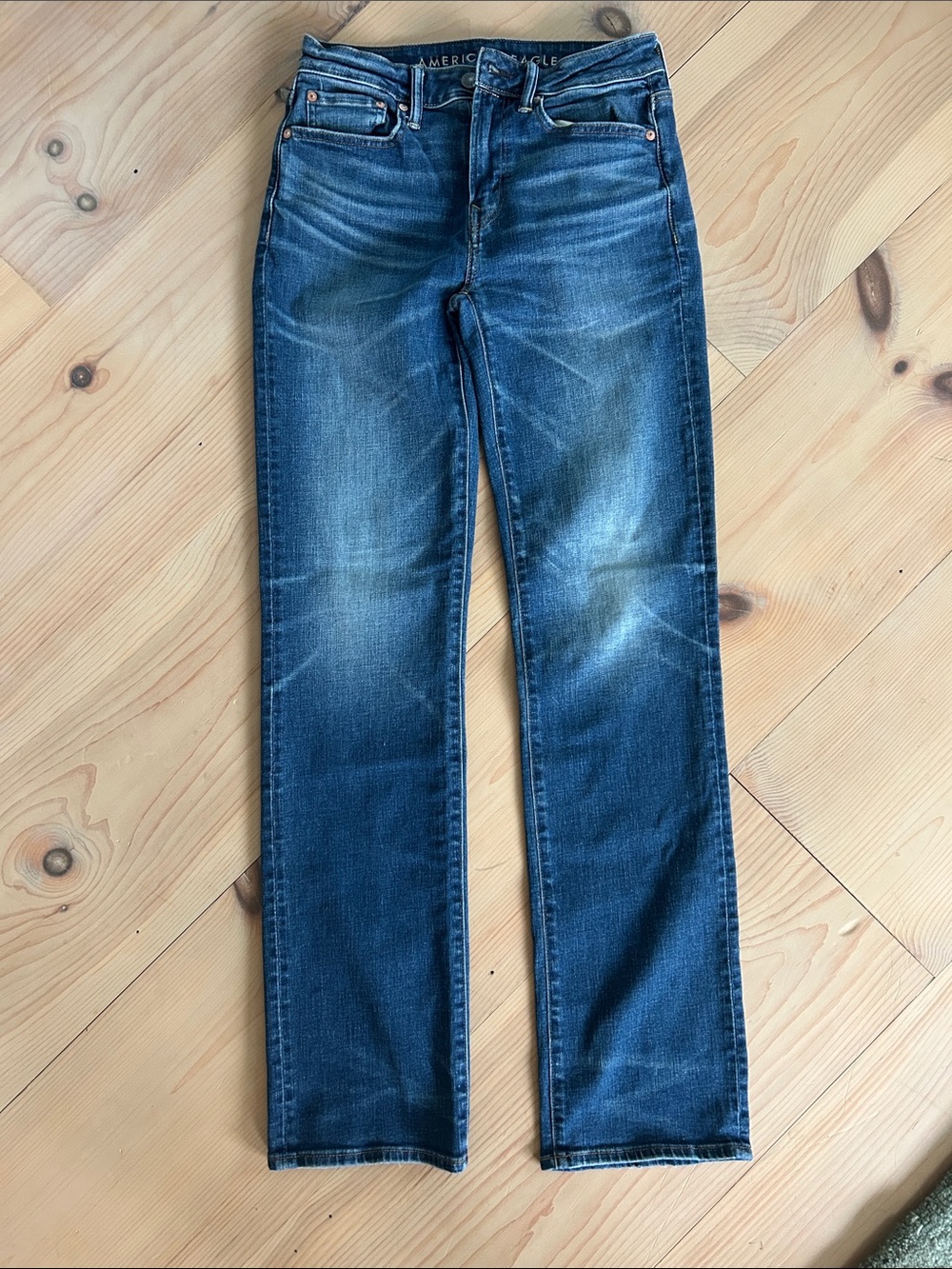 American Eagle Outfitters Men’s Dark Blue Bootcut Jeans